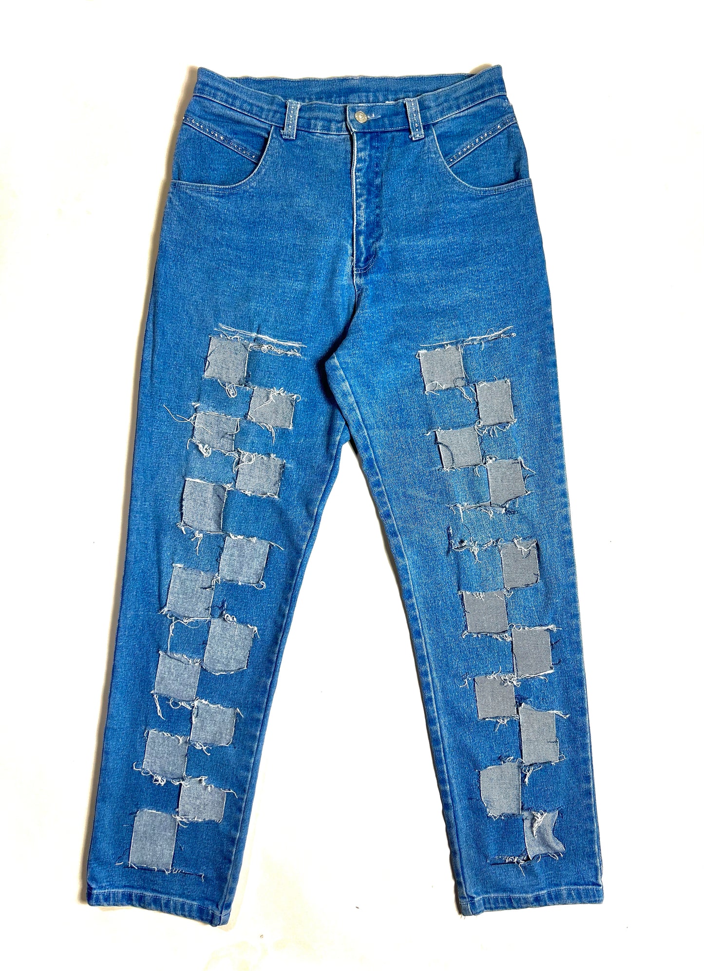 Diamond Studded Woven Jeans