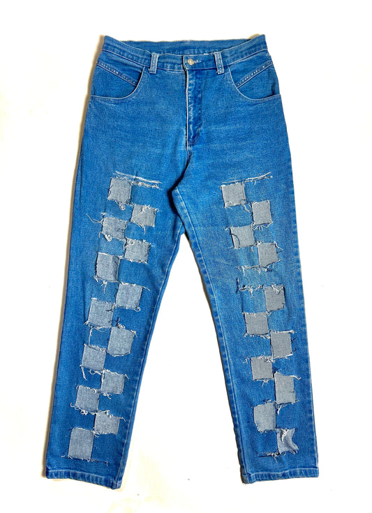 Diamond Studded Woven Jeans